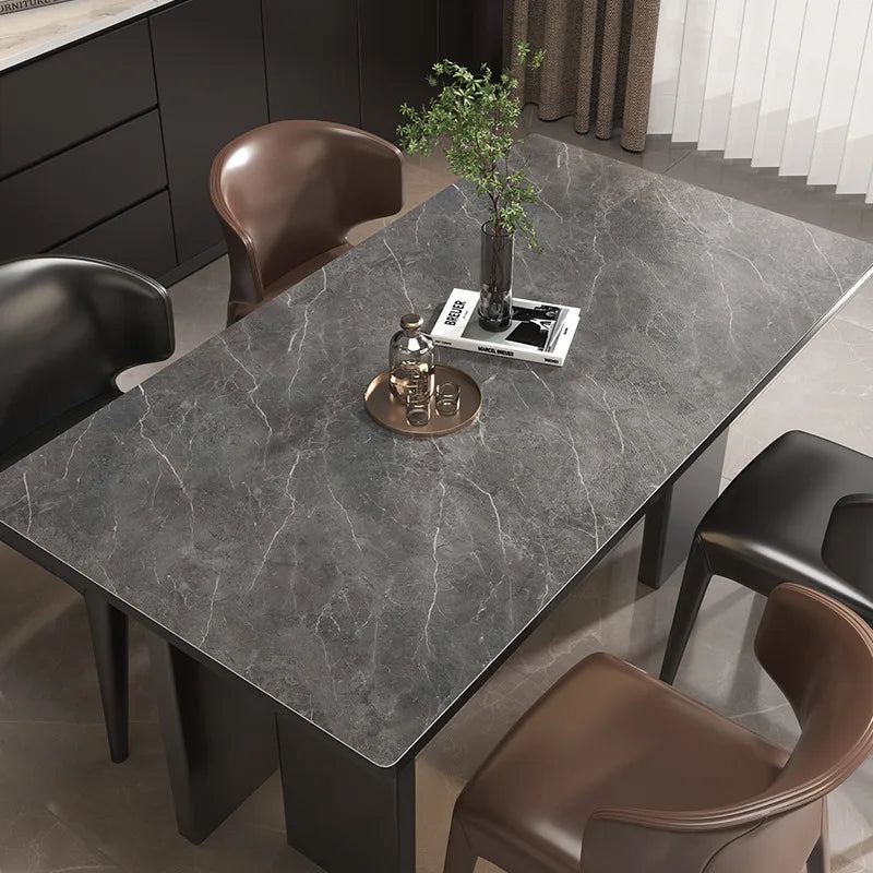 Marble pattern tablecloth custom square rectangle table cover office Decor desk mat waterproof leather table linen protector