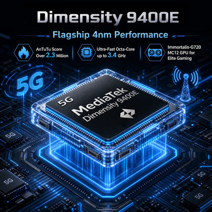Unihertz 8849 TANK 5 Rugged Smartphone - World's First 2K Projector 9400e CPU 3K AMOLED 18GB+512GB 17600mAh Support eSIM WiFi 7