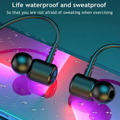 9D BT Earphones Wireless Headphones Magnetic Sport Neckband Neck-hanging TWS Earbuds Wireless Blutooth Headset with Mic