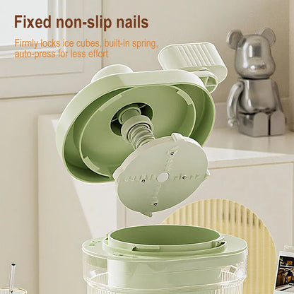 Shaved Ice Machine Small Manual Ice Crusher Home Hand-cranked Machine Making Smoothie Machine Practical Portable Ice Cream Tools
