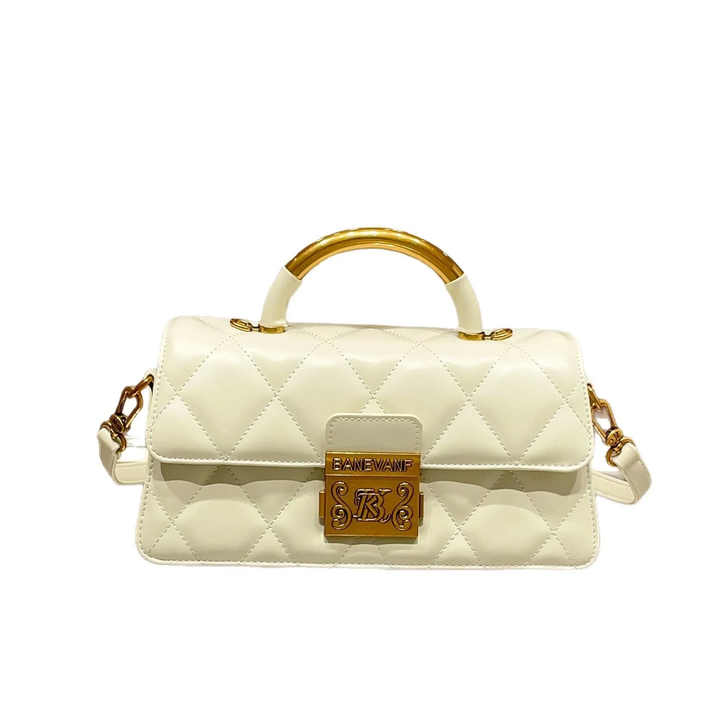 2025 New Large Capacity Diamond Grid Leather Handbag Women's Bag Crossbody Bag Elegant Sensation Single Shoulder Satchel
