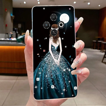 For Tecno Spark 30C Case kl5 kl5n Aesthetic Butterfly Flower Clear Soft Silicone Back Cover Techno Spark 30C Phone Case k15 k15n