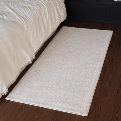Minimalism Carpets for Living Room Cream Style Bedroom Decor Carpet Plush Stripe Bedside Rug Fluffy Soft Home Thicken Floor Mat