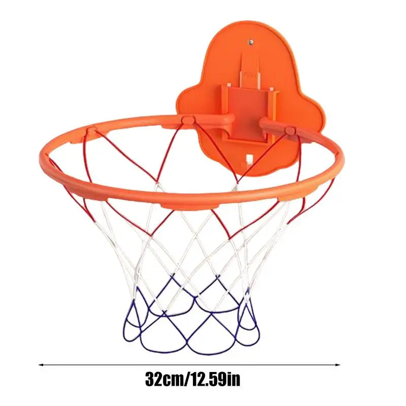 Indoor Basketball Hoop 32cm Dribbling Silent Basketball Training Hoop Noiseless Bouncing Wall-Mounted Toddler Outdoor Toys For