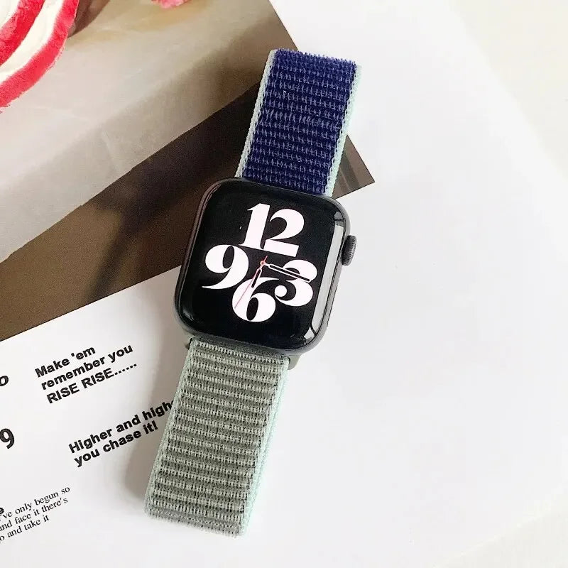 Nylon loop For Apple Watch Band Ultra-2 49mm 44mm 40mm 45mm 41mm Sport pride Bracelet iwatch Strap Series 9 8 se 7 6 5 4 3