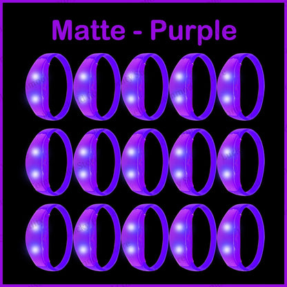 20-100PCS Music&Sound Activated Led Bracelet Light up Bracelets Glow in the Dark Bracelets for Wedding Party Concert Favors