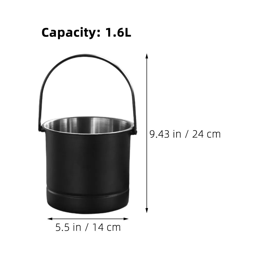 Stainless Steel Ice Cube Bucket Thickened Metal Wine Beer Cooler Bar Supply Party Wine Holder Ktv Juice Bottle Holder