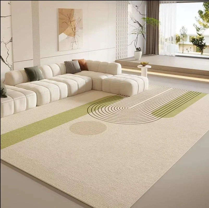 VIKAMA Simple And Light Luxury Living Room Carpet, Bedroom Anti-Slip And Anti-Stain Sofa, Coffee Table Carpet, Home Decoration