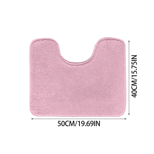 U-Shaped Toilet Mat Bathroom Mat Bathroom Carpet Bathroom Carpet Memory Foam Bath Mat Anti-Skid Super Absorbent