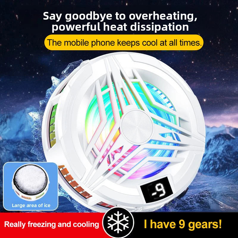 Phone Cooler Gaming Portable Fan Magnetic Mobile Cooler Cell Phone Cooler Radiator Phone Radiator Fan to Cool the Mobile