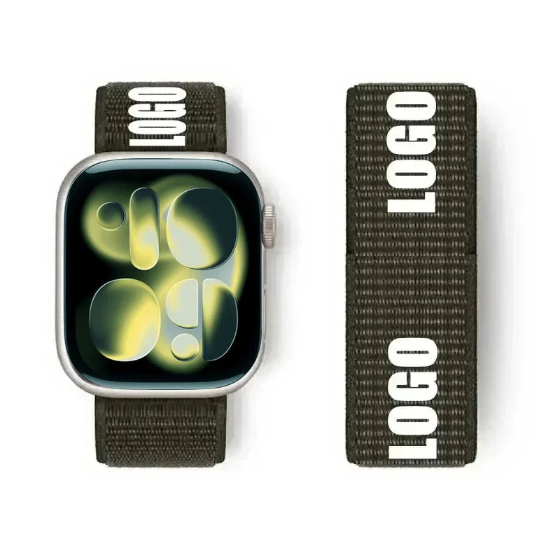 Nylon Loop for Apple Watch Band S11 46mm 40mm 44mm 45mm 42mm 41mm 49mm Smart Belt Bracelet for IWatch 11/10/9/8/7/6/SE/5/4 Strap