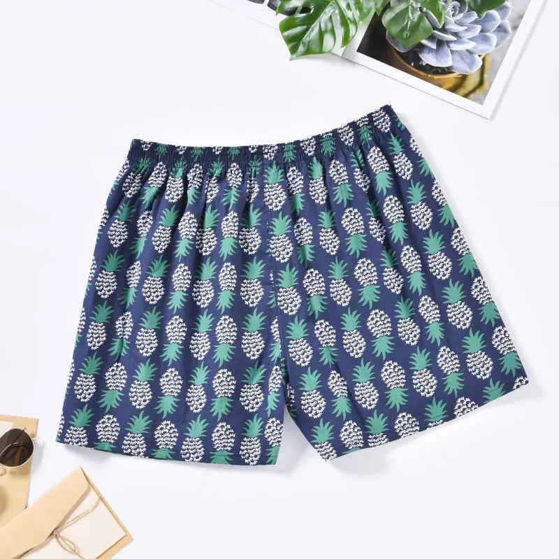1PC 100% Cotton Men's Underwear Soft Comfortable Men's Underwear Men's Shorts Home Loose Stretch Men's Aloe Pants Boxer Briefs