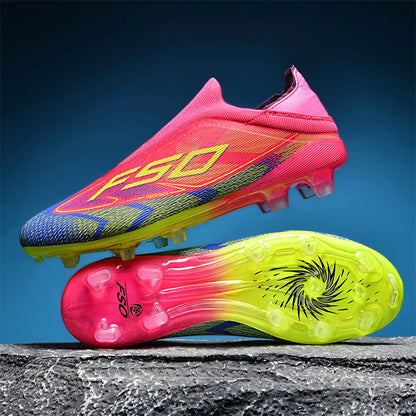 New Men Football Boots High-quality Soccer Shoes Sneakers Match Indoor Non-Slip Grass Cleats High-top Futsal Hot-selling Outdoor