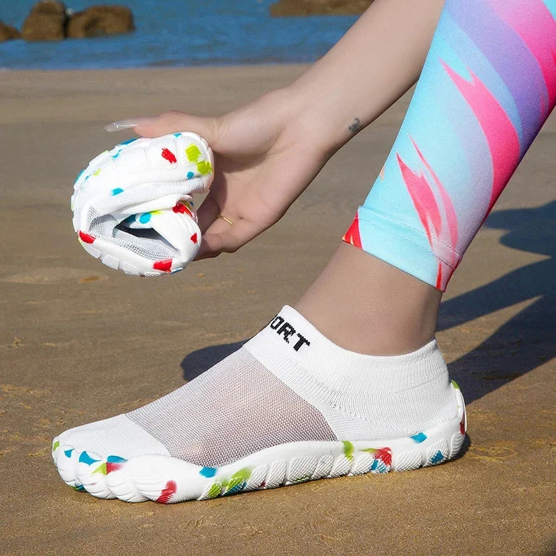 Aqua Shoes For Women Men Barefoot Water Shoes Anti-Slip Quick-Drying Outdoor Beach Upstream Wading Swimming Shoe Sneakers Unisex