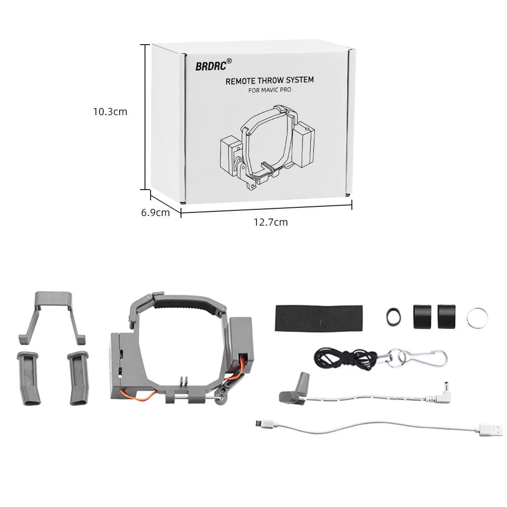Drop System for DJI Mavic 3/Pro/2 Pro Zoom/AIR 2/Mini 2/Mini 3/3 Pro Drone Airdrop System Ring Gift Deliver Life Rescue Thrower