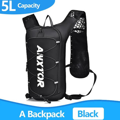 Ultralight 5L Trail Running Backpack Hydration Vest For Marathon Jogging Hiking Cycling, Compatible With Water Bladder