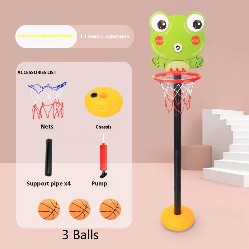 Children's Version Vertical Adjustable Lifting Basketball Rack Outdoor Home Indoor Sports Crtoon Rebound Parent-child Interacti