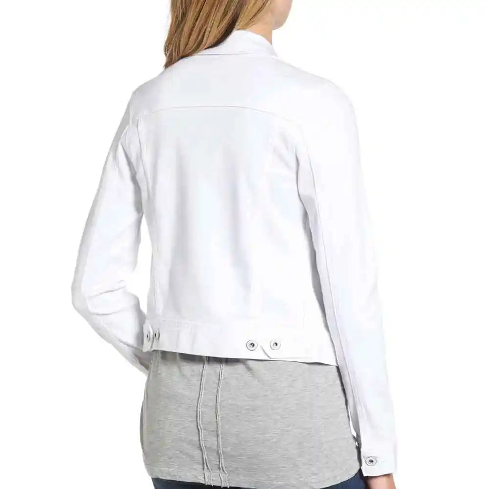 New Arrival Stand Collar Oversize Long Sleeve Women Denim Jackets Latest Design Low Price Plain Color Ladies Denim Jacket