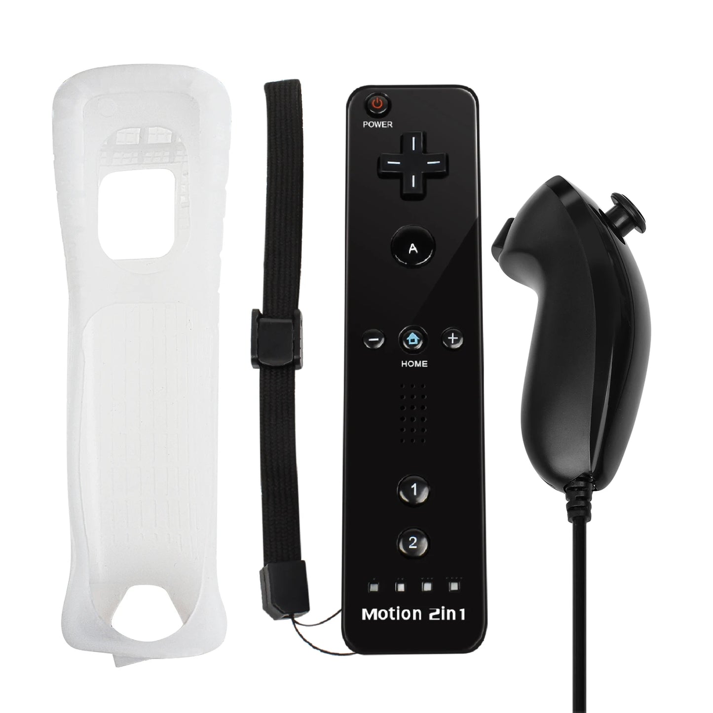 Controllers For Nintendo Wii 2 In 1 Left Right Controller Optional Motion Plus Set Game Remote Control Joystick Wireless Gamepad