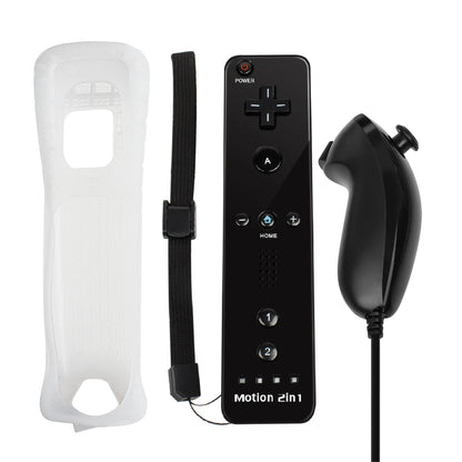 Controllers For Nintendo Wii 2 In 1 Left Right Controller Optional Motion Plus Set Game Remote Control Joystick Wireless Gamepad