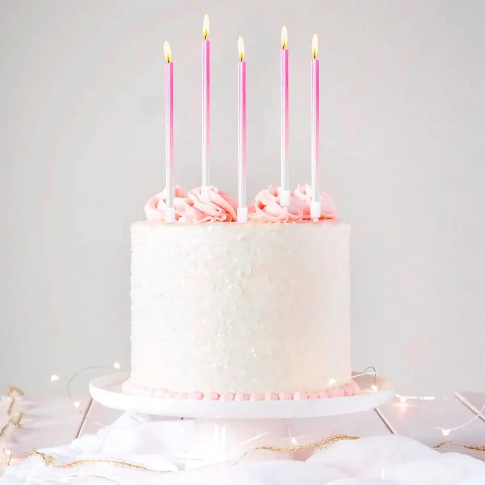 6/12/48pcs Birthday Candles Spiral Cake Candles  Long Thin Cake Candles For Wedding Party And Cake Decoration