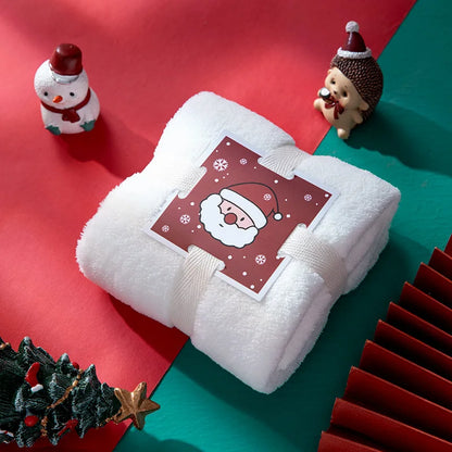 Christmas Face Towel, , Souvenir, Creative Gift Towel, Soft and Highly Absorbent Pure Cotton Material, Perfect for  Bathroom