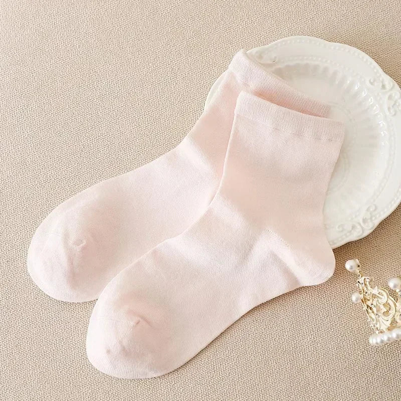 Women's Mulberry Silk Socks Thin Anti-odor Breathable Sweat-absorbent Ankle Socks / 80% Mulberry Silk+17% Nylon+3% Spandex