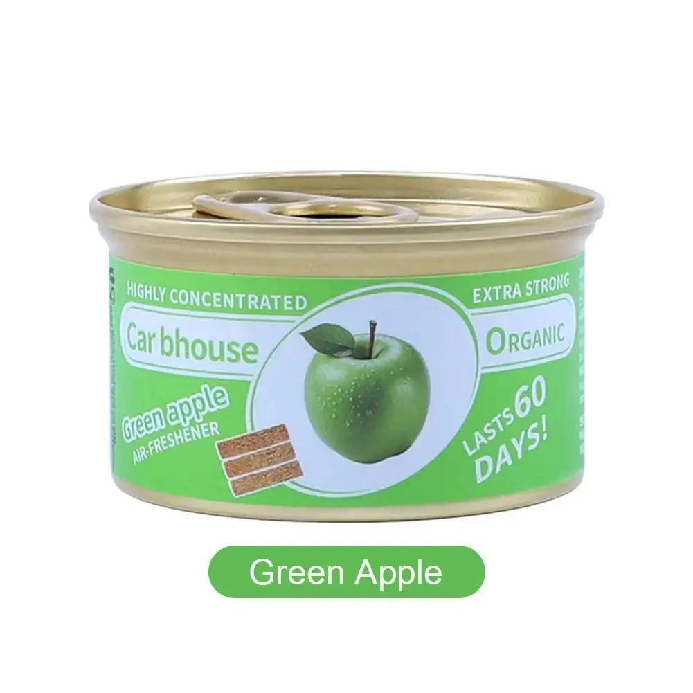 Car Air Freshener Bubble Gum Scent Perfume Canned Wood Block LongLasting Strong Aroma Auto Home Closet Deodorizer