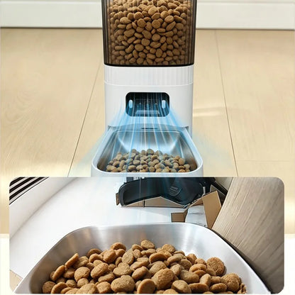 Cross Border Remote Control Cat Automatic Feeder With Camera Visual Interactive Home Pet Intelligent Feeder New Hot DropShipping
