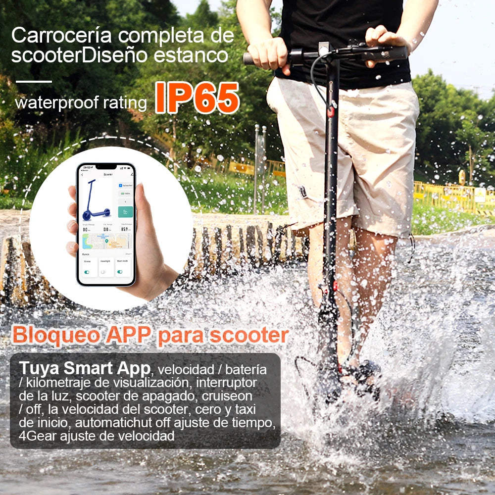 LADPED LP80 Electric Scooter 19mph Speed Shock-Absorbing Anti-Skid 8.5-Inch Folding Waterproof Scooter for Urban Commuting