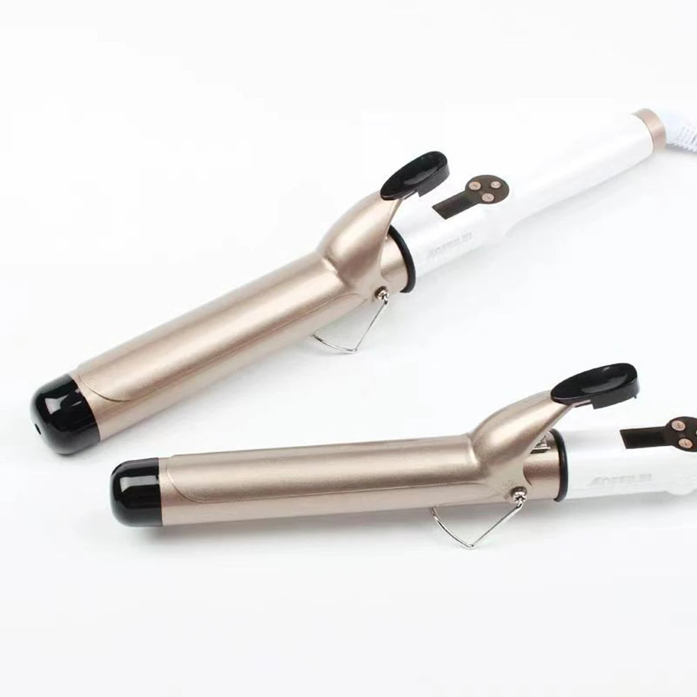 Electric Professional Ceramic Hair Curler LED Curling Iron Roller Curls Wand Waver Hair Straightener Styling Tool 9mm-38mm