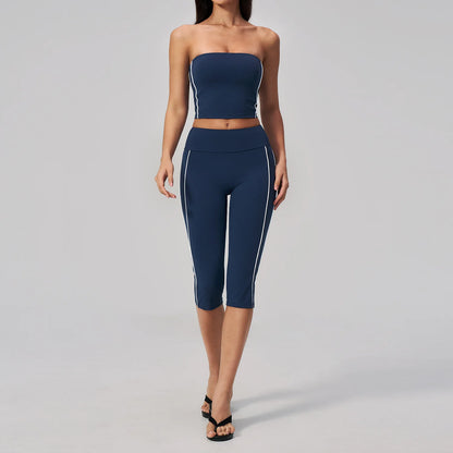 2PCS Yoga Clothes Athletic Wear Women Tracksuit Pilates Fitness Suit Workout Set Push Up Sports Bra High Waist Pants Gym Outfits