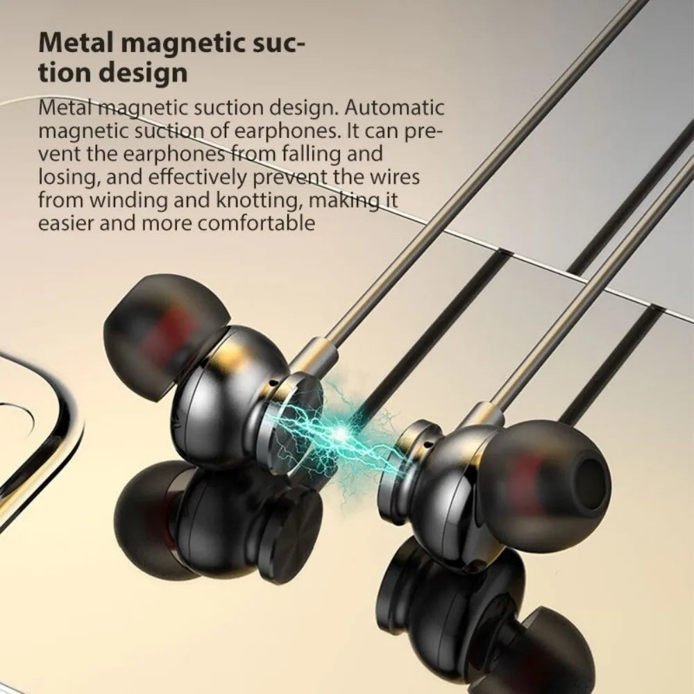 New 36D Neck Headphones Wireless Stereo Bluetooth 5.4 Magnetic Headset For Universal iPhone Android Smart Phone Gaming Earphones