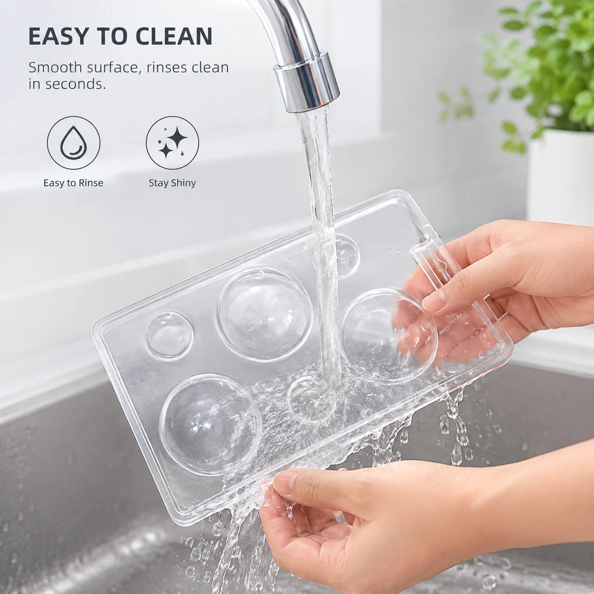 Hot Chocolate Sphere Molds 5Pcs 2 Sizes Hemisphere Food Grade PET Clear Moulds with Kraft Box for Cocoa Candy Soap