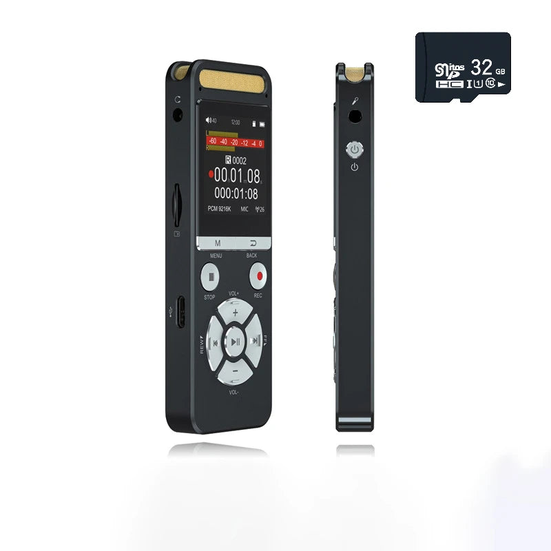 Professional Voice Recorder 9126KBPS Hi-Res Audio for Interview Meeting Lecture Evidence Collection Noise Reduction AI Recorder