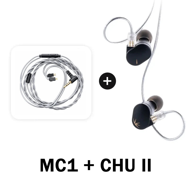 MOONDROP CHU II High Performance Dynamic Driver IEMs Interchangeable Cable In-Ear Headphone