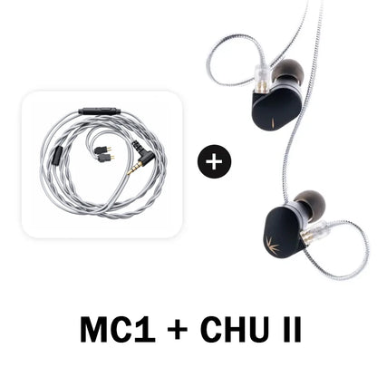 MOONDROP CHU II High Performance Dynamic Driver IEMs Interchangeable Cable In-Ear Headphone