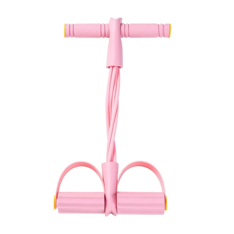 6 Tube Foot Pedal Resistance Band Elastic Pull Rope Abdominal Trainer Home Yoga Slim Leg Arm Back Fitness Workout Equipment