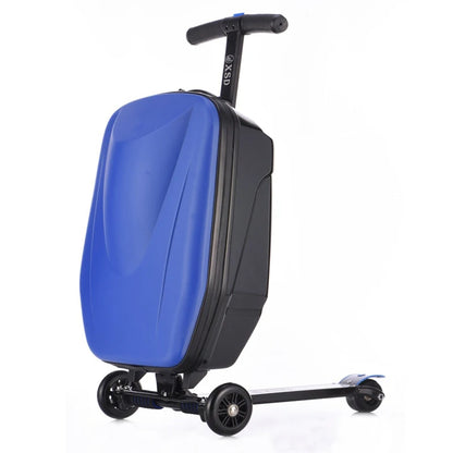 Adult Folding Business Trolley Case Design Cool Travel Suitcase Trip Cabin Skateboard Scooter Kids Riding Luggage Carrier Unisex