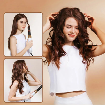 Hairdresser 5-in-1 Hair Clip Curler Hot Air Comb Automatic Curling Comb Straight Comb, Hair Dryer Holiday Gift