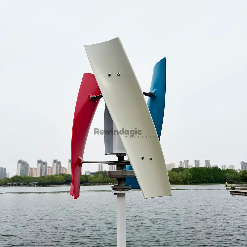10000W Vertical Wind Turbine Generator With Controller 12V 24V 48V High Efficiency Home Wind Turbine Low Start-up Wind Speed