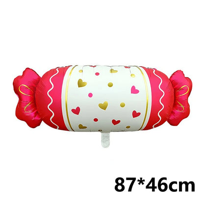 Birthday Cake Aluminium Foil Balloons Candy Ice Cream Cloud Camera Helium Balloon Birthday Party Decoration