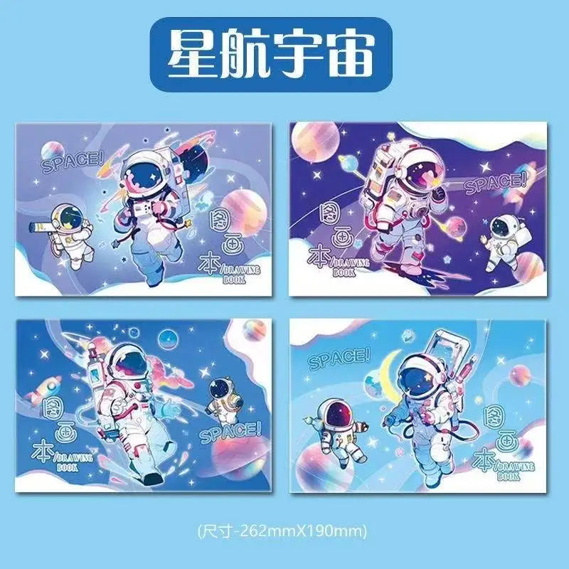 Thick A4 Kids Drawing Book, Blank Sketch Paper Notebook for Kindergarten Primary School Boys Girls, Ink-proof Art Painting