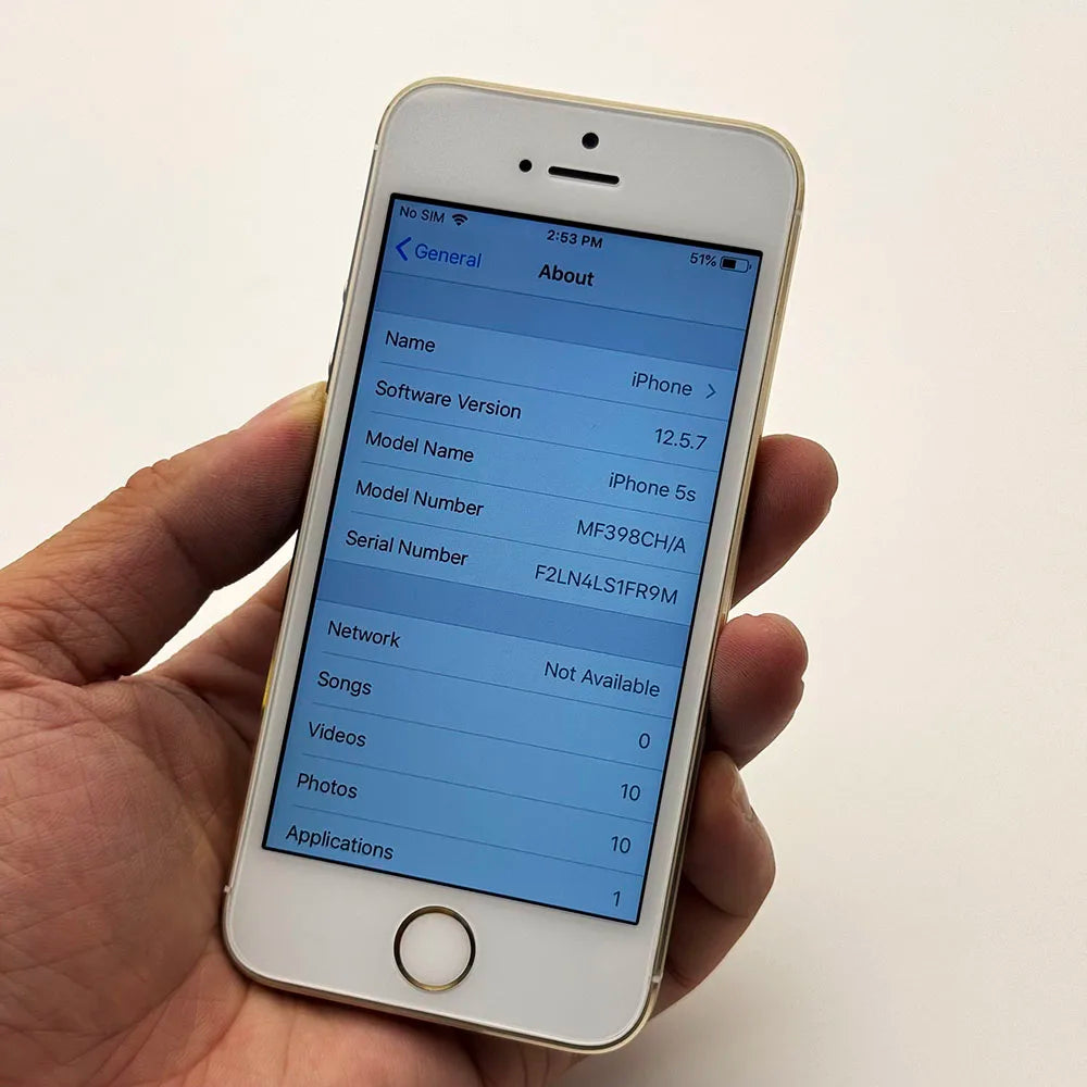 Original Apple iPhone 5s 4G Mobile Cell Phone 4.0" ROM 16GB WIFI IOS Fingerprint Unlocked CellPhone.