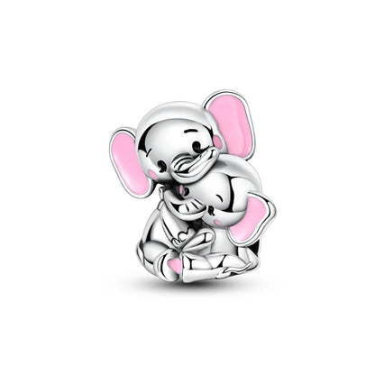 MULA Pink 925 Sterling Silver Charms Pendant Perfume Dreamcatcher Heart Love Beaded Fit Original Bracelet Women DIY Jewelry Gift