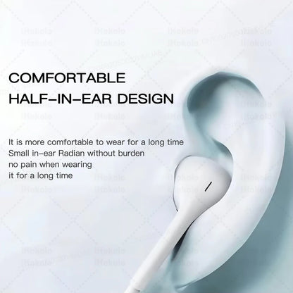 Original Wired Earphones For iPhone 17 16 15 Pro Max In-Ear Earbuds 14 13 12 Headphones For Samsung Xiaomi Headsets Accessories