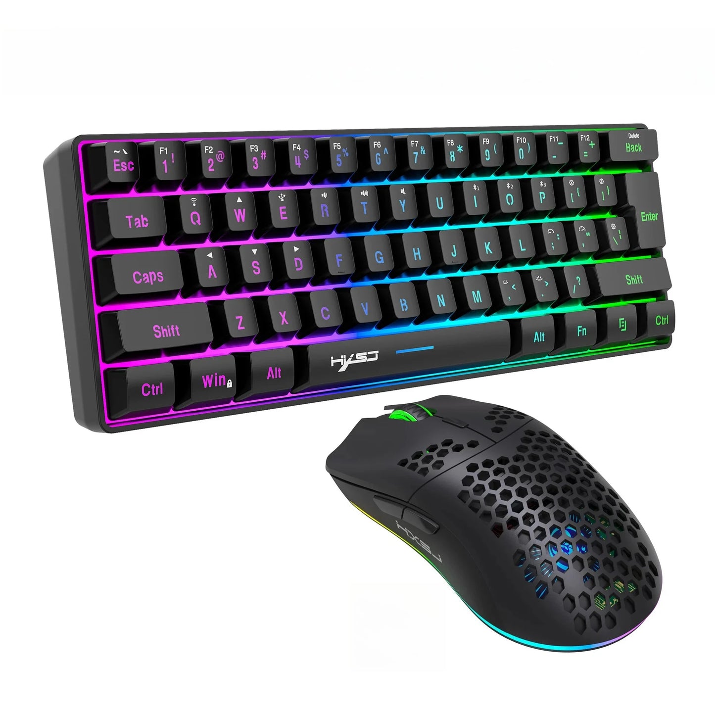 Wireless Keyboards and Mouse Kwhite Gaming Eyboard USB 60% Computer Branco Bluetooth Combo Ergonomic PC Backlit iPad Key Board