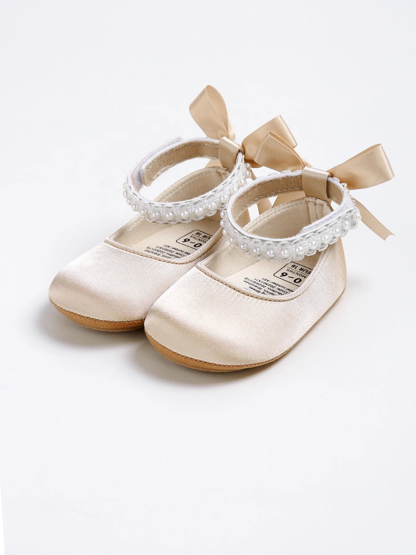 Infant Baby Girls Mary Jane Flats Bow Non-Slip Soft Sole Princess Toddler First Walkers Sneaker Wedding Dress Dancing Shoes