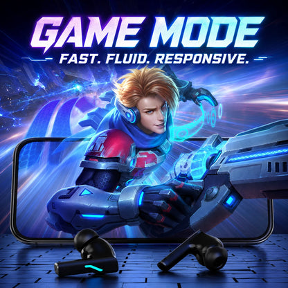 Choice ASUS Adol Gaming Headset Bluetooth 5.3 Dual Mode Wireless Low Latency Earbuds with Mic RGB Effect Music Earphones R18