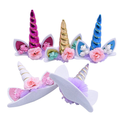 Unicorn Cake Topper Unicorn Birthday Party Supplies Cake Topper Decorations for Girls First Birthday Cake Topper
